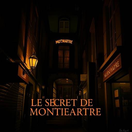 Affiche du film 'Le Secret de Montmartre' - Un thriller captivant.